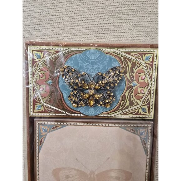 - NEW Sealed Punch Studio Embossed Butterfly Desk Memo Cube Stationary - Picture 2 of 6
